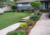 Residential garden with gazebo